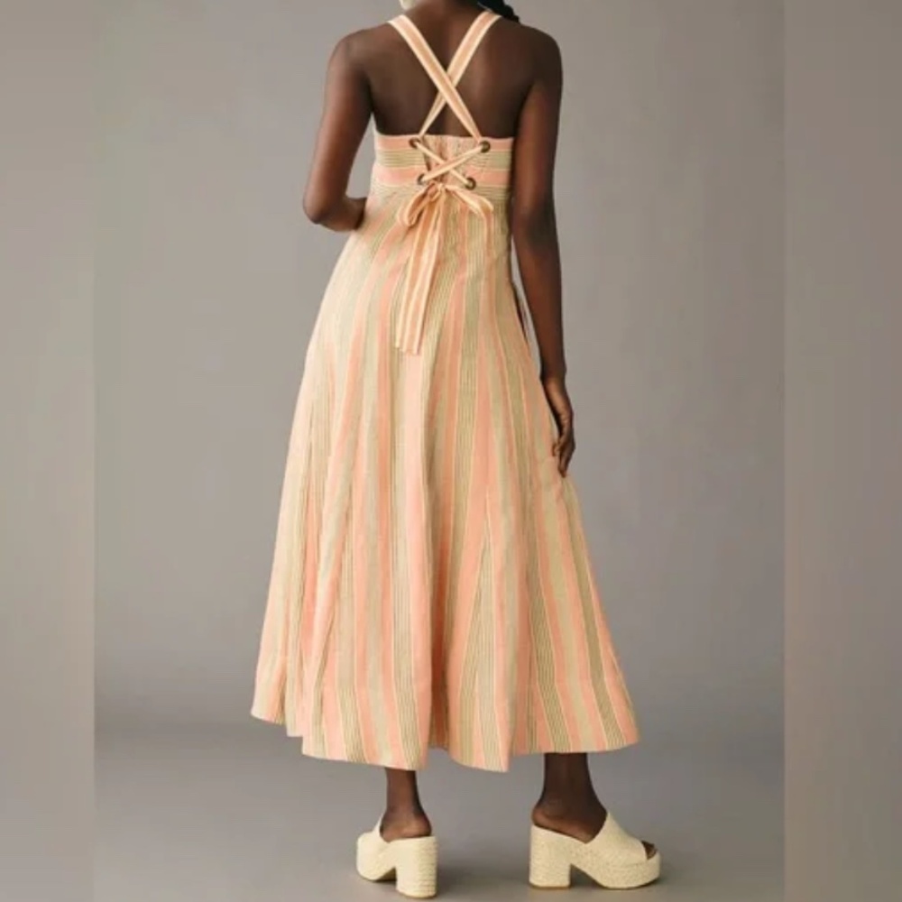 NWT | Anthropologie Maeve Tie-Back A-Line Dress | Size 8 - Picture 3 of 8